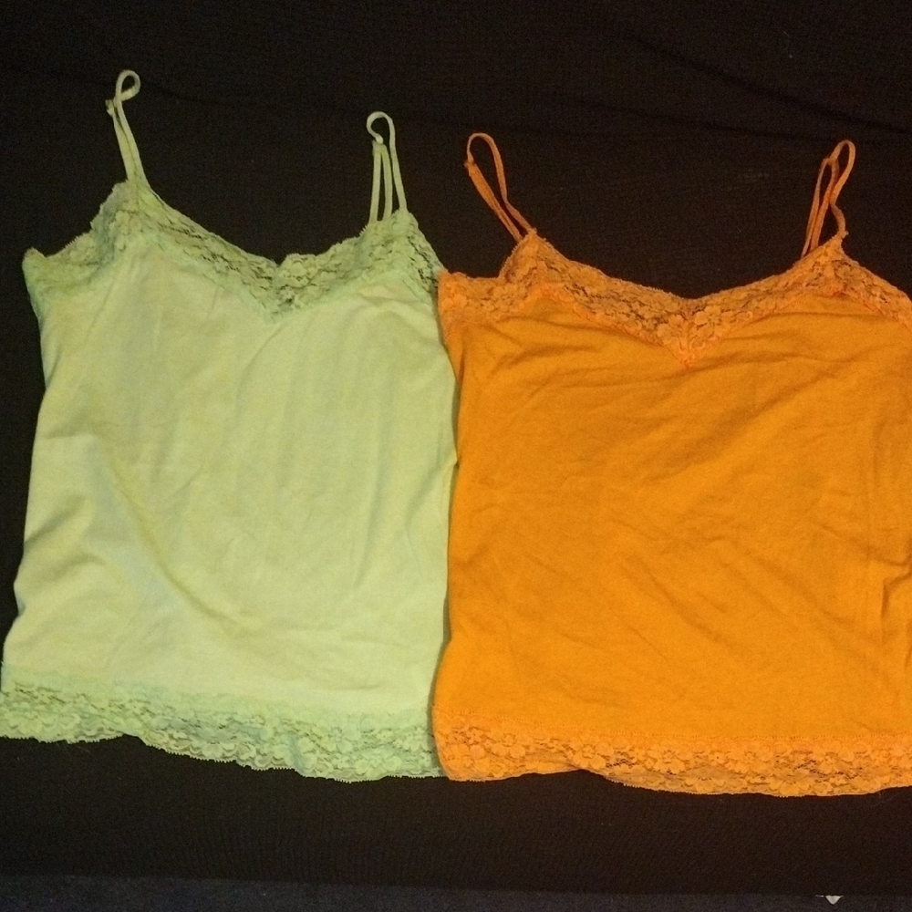 Sofia by Sofia Vergara Green and Orange Fitted Camisole Sleeveless​​